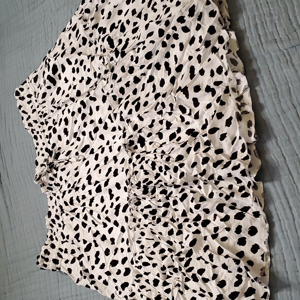 Polka dot print skirt